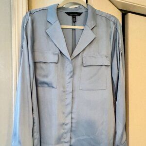 White House Black Market Soft Shirt Light Blue Size M